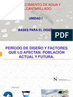 Semana 02 - Período de Diseño y Factores Que Lo Afectan. Población Actual y Futura