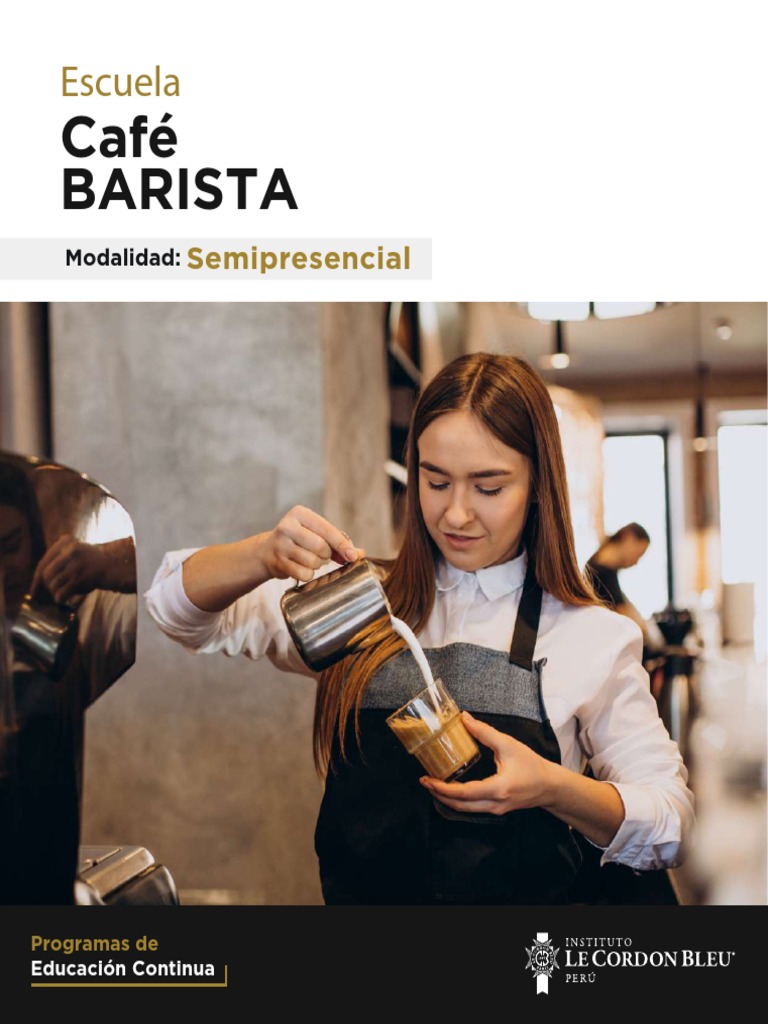 Curso Semipresencial de Café Barista | PDF | café | Presupuesto
