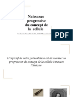 Naissance Progressive Du Concept de La Cellule