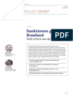 Policy Brief: Sanktionen Gegen Russland