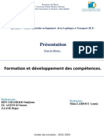 Présentation: Formation Et Développement Des Compétences