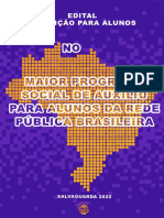Salvaguarda 2022: Inscrição para o maior programa social de auxílio para alunos da rede pública brasileira