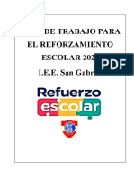 PLAN DE REFUERZO ESCOLAR 2022 de 2º B