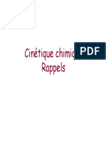Cinétique Chimique - Rappels