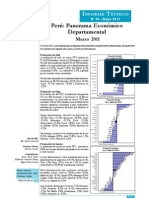 Panorama Económico Departamental Marzo 2011