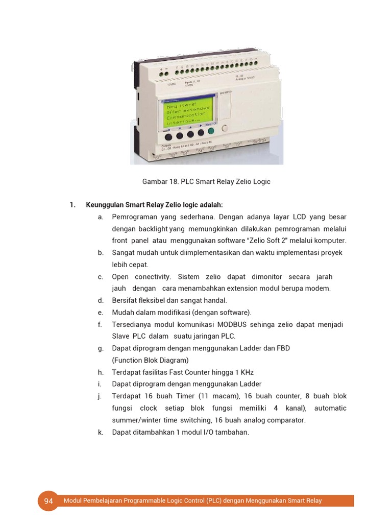 Keunggulan Smart Relay Zelio Logic | PDF