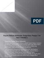 Ragam Bahasa Indonesia