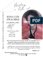 Celebration of Life For Edna Cox-Peaches