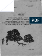 Guide d Elaboration Des Plans d Amenagement Des Forets de Production Du Domaine Forestier Permanent
