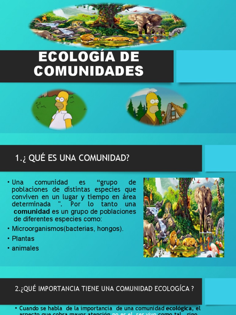 Ecología de Comunidades Exposicion Biologia PDF