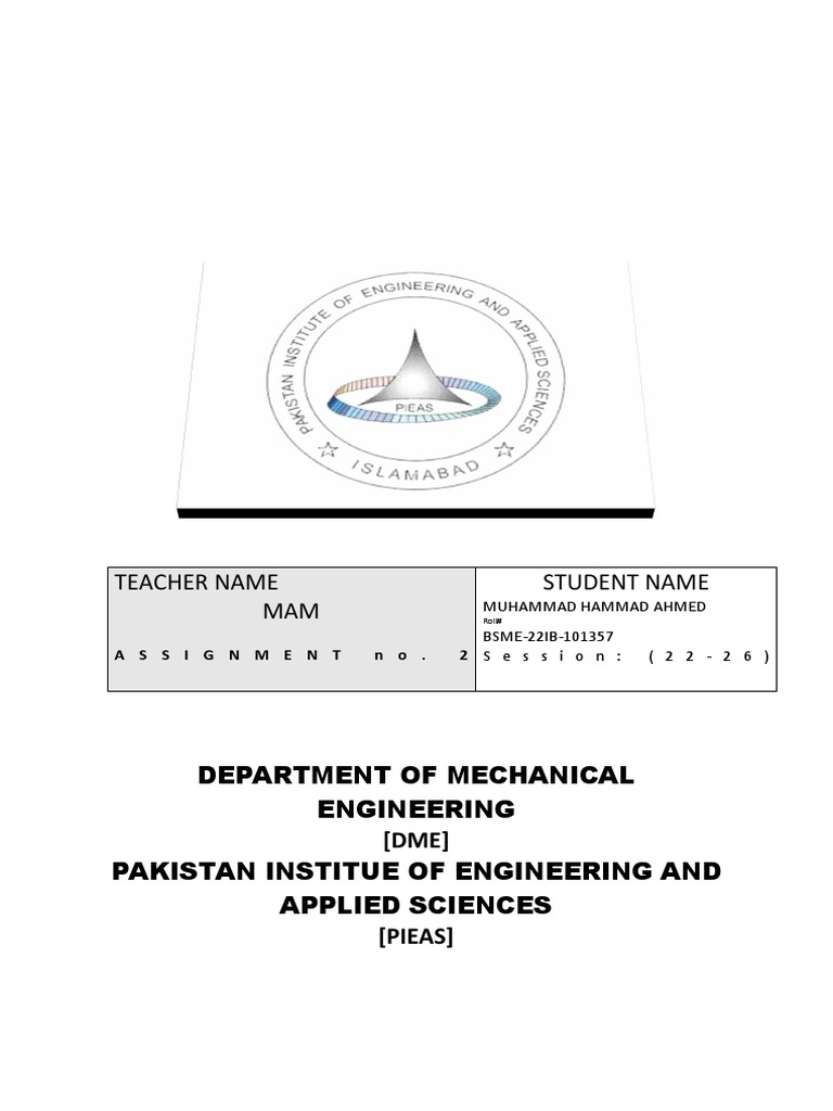 Pakistan Constitution - Muhammad Hammad Ahmed - Pieas University Nilore ...