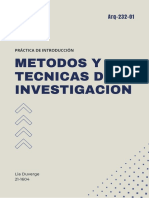 Métodos y Técnicas de Investigación