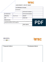 Assignment 1 Frontsheet