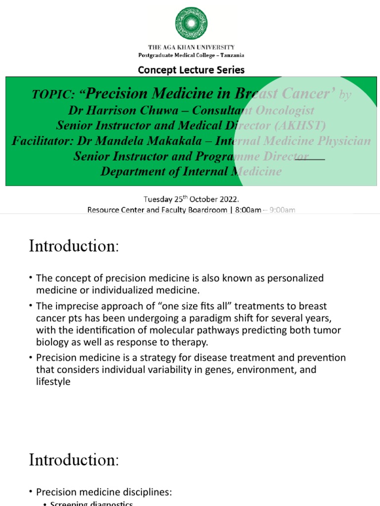 Precision Medicine in Breast Cancer | PDF