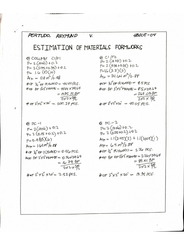 Lab Proj 3 Formworks PDF