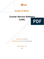 Courier Service Software SOW