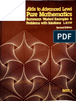 Book 2 - Aids To Advanced Level Pure Mathematics Summary, Worked Examples & Problems With Solutions