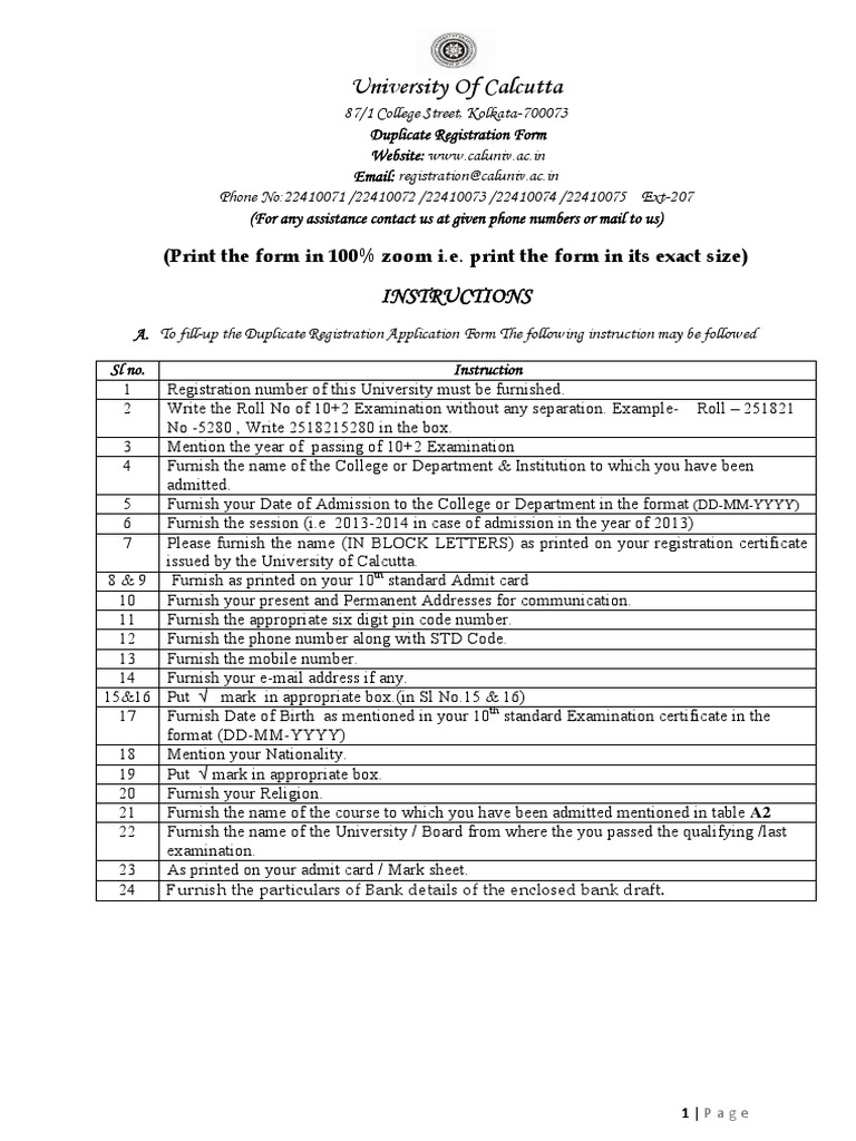 Duplicate Registration From PDF