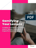 Ebook - Gamifying Your Lessons To Make Any Class More Impactful and Engaging