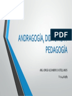 Andragogía, didáctica y pedagogía