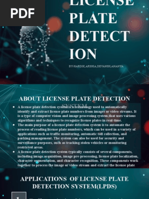 license plate detection