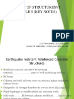 RC Structures Earthquake Resistance