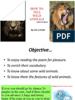 ASL - Activity - Roll No. 9 and 10 - How To Tell Wild Animals