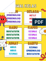 Poster Jadwal Piket Kelas Ceria Hijau