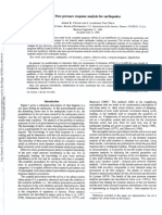 Pore Pressure Response Analysis For Earthquakes