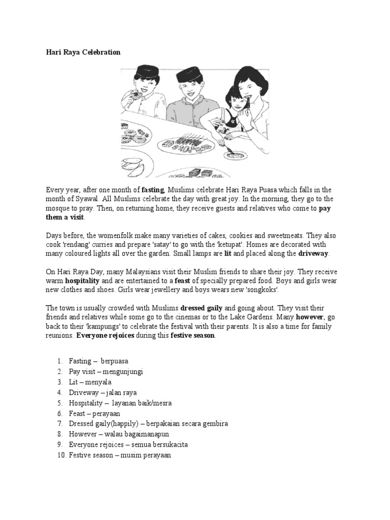 Hari Raya Aidilfitri Celebration Overview | PDF