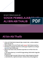 Belajar Dari Ali Bin Abi Thalib