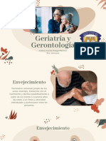 Geriatria y Gerontologia 