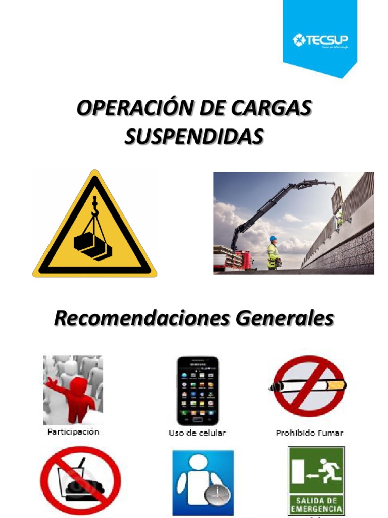 Curso Operación de Cargas Suspendidas PDF Máquina elevadora Grúa