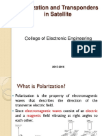 Polarization and Transponders in Satellite: College of Electronic Engineering