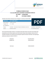 Formulir Pernyataan Perubahan Data Sasaran Vaksinasi Covid-19 No Tiket NIK: S-00AC28A8: 8101092411580001