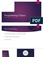 Programming Classes Open House