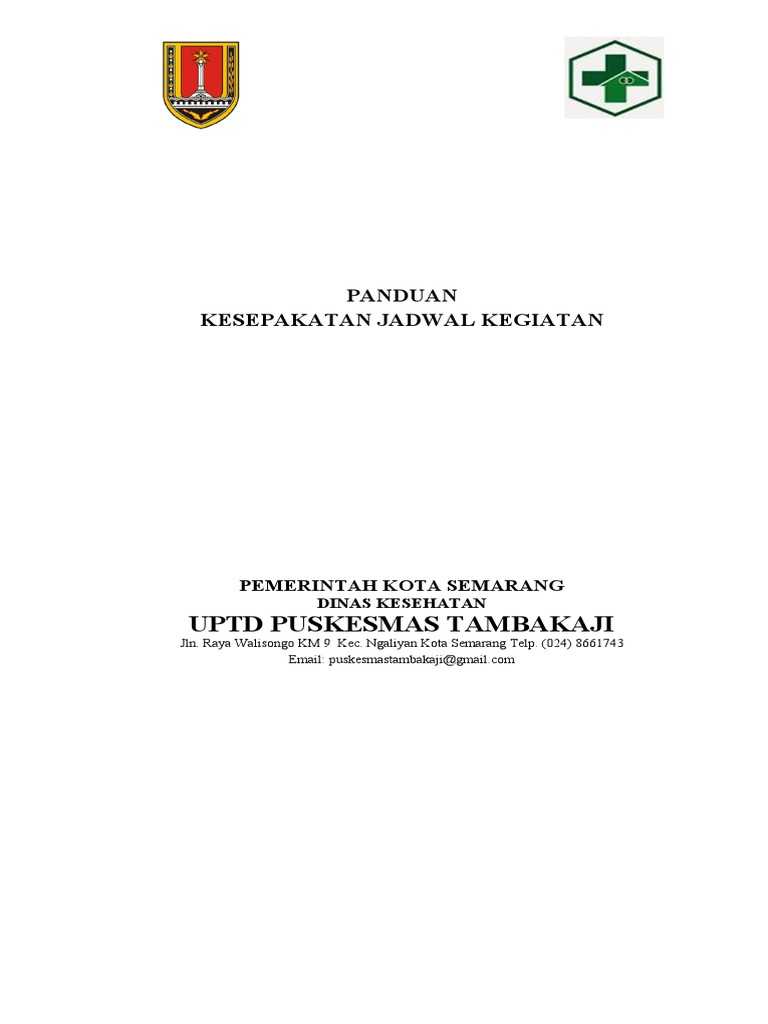 Panduan Kesepakatan Jadual Kegiatan | PDF