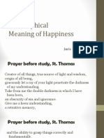 Philosophical Meaning of Happiness