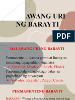 Dalawang Uri NG Barayti