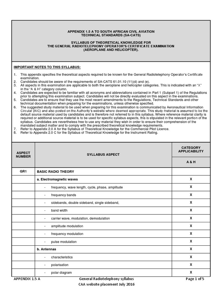 General Radiotelephony Operator's Certificate Examination | PDF | High ...