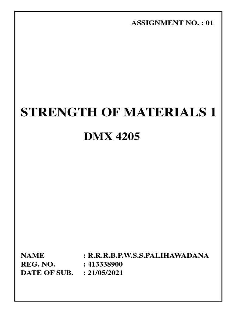 Strength of Materials PDF