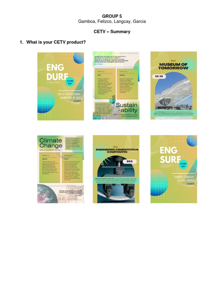 GROUP 5 - CETV Summary | PDF