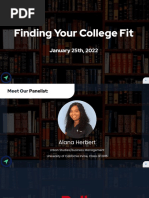 JANUARY 25TH - Finding Your College Fit PDF