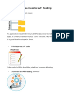 What To Do For Successful API Testing: - Categorize The Test Cases