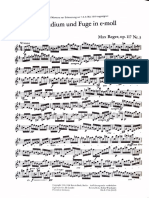 Reger Preludio e Fuga E-Moll Op. 117 N. 3