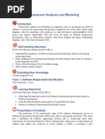 Requirement Analysis and Modeling