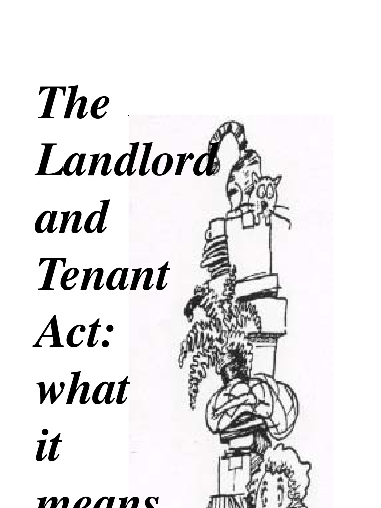 Landlord Tenant Act Lease Leasehold Estate