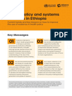 Health Policy and Systems Research in Ethiopia