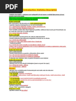 Examen Statistica Psihologie