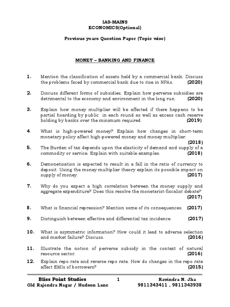 Money Banking and Finance PDF